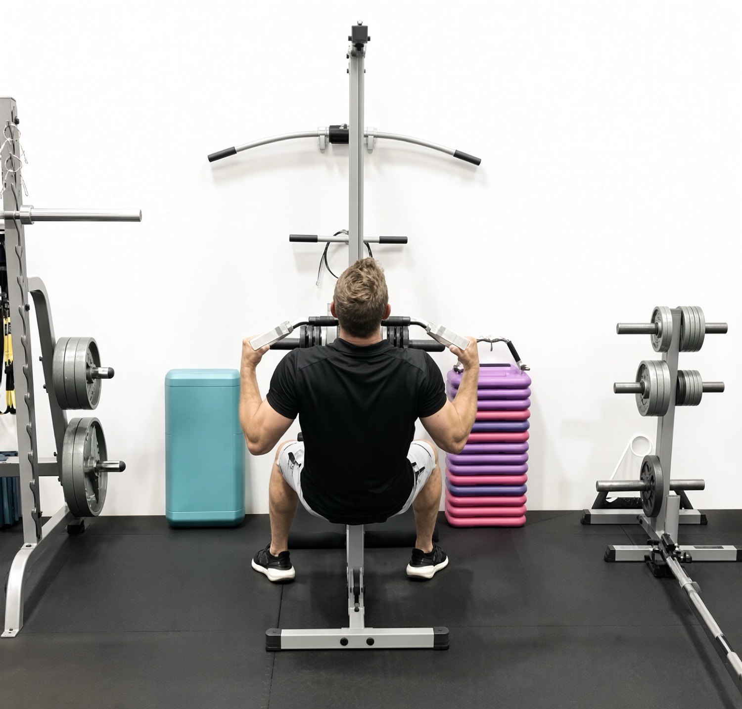 Training on the machine in the Techny Fitness studio